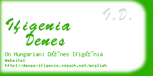 ifigenia denes business card
